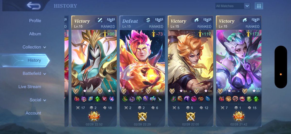 saking mau bintangnya sampe aku coba semua role 😭😭😭😭😭