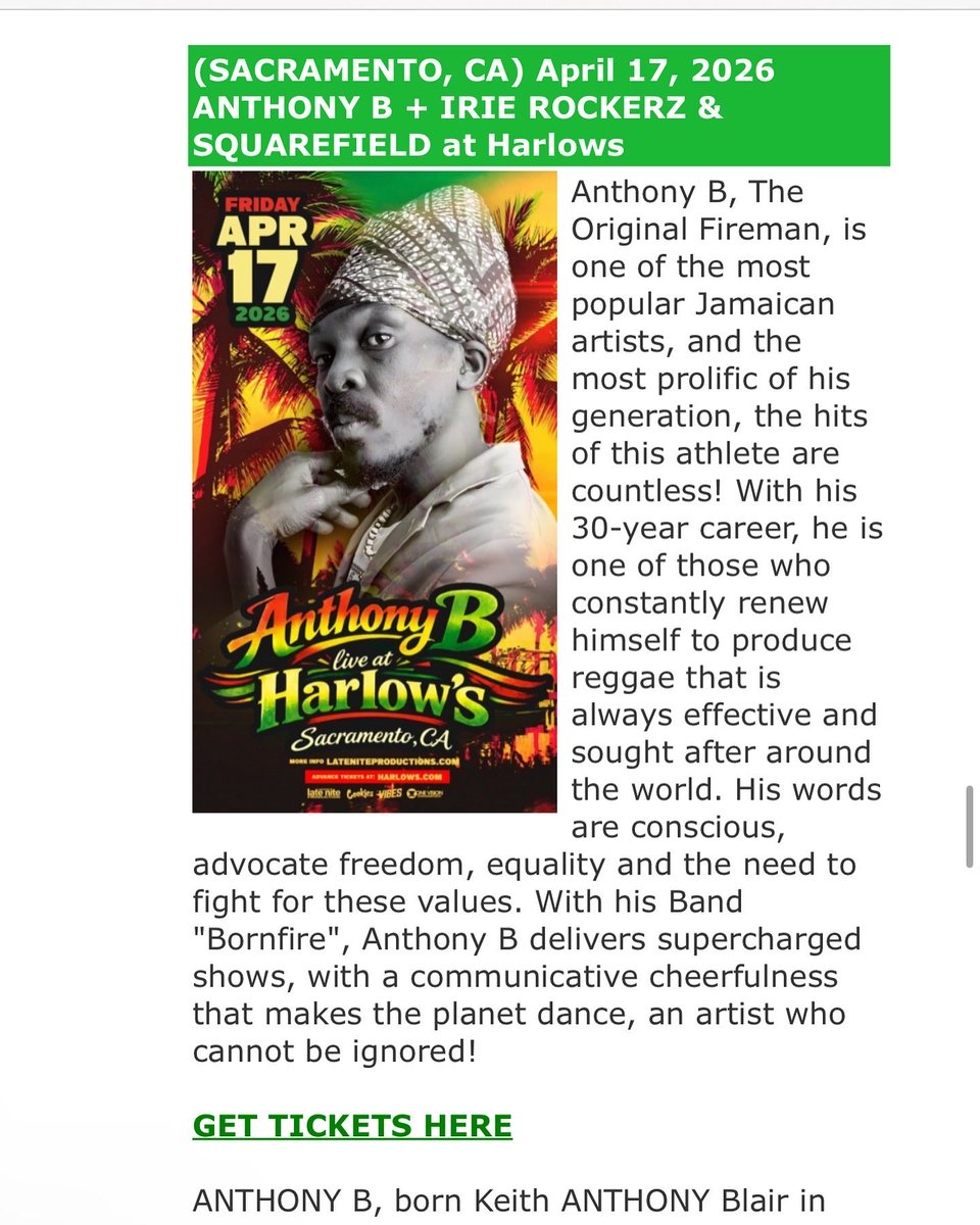 Reggae Fest Guide tweet media