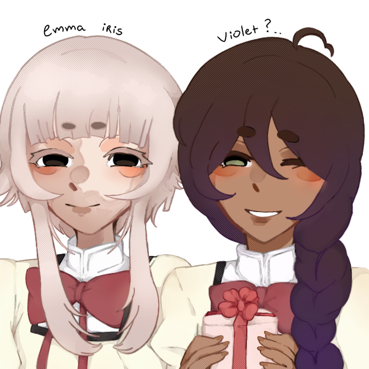 desenho da emma/iris com como eu imagino a violet de madohomu.  !
(não sei se a iris já comentou sobre algo na aparência da violet então só fiz como eu imagino ela mesmooo..

#arkanis #Arkanisfanart #ArkanisGaleria #Arkanis3Temporada