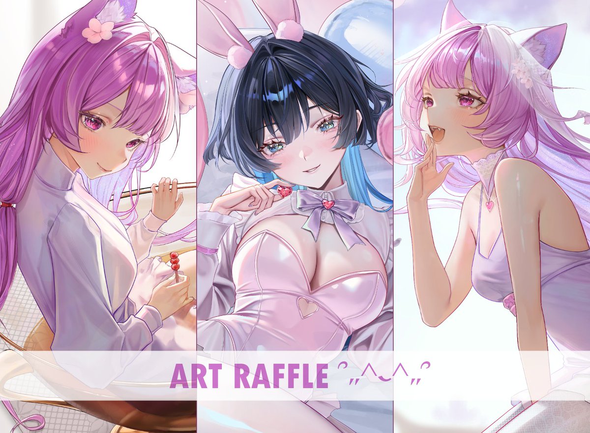 ˖✧･ﾟ:* ART RAFFLE✧･ﾟ:* ✧  (˶ᵔ ᵕ ᵔ˶)

🤍1 winner will get skeb halfbody/fullbody art with simple bg! 
🌸To enter:     
 - like/follow/rt      
 - reply with your OC/model (optional)   
   
 Ends 25th March!
 Good luck everyone!🐰

#artraffle #raffle #artgiveaway