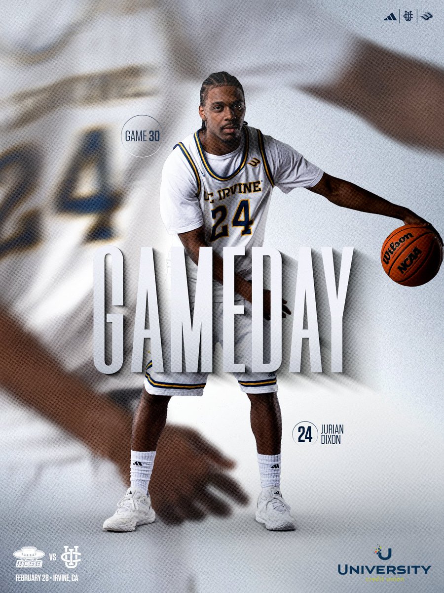 Anteaters. Gauchos. Tonight for our annual Homecoming game!

🆚 | UC Santa Barbara
⏰ | 7:30 pm PT
📍 | Irvine, CA
📺 | ESPN2
🎟️ | bit.ly/46pkqKW

#DefendTheBren | #UCIHomecoming