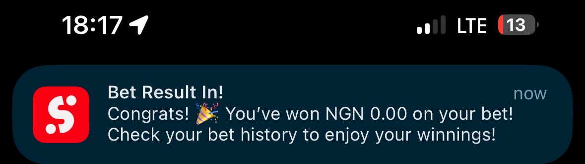 SapientStyle's tweet photo. What the hell is @SportyBet congratulating me for?🤦🏽‍♂️ #bet #Sportybet https://t.co/eUVcCSSYAR