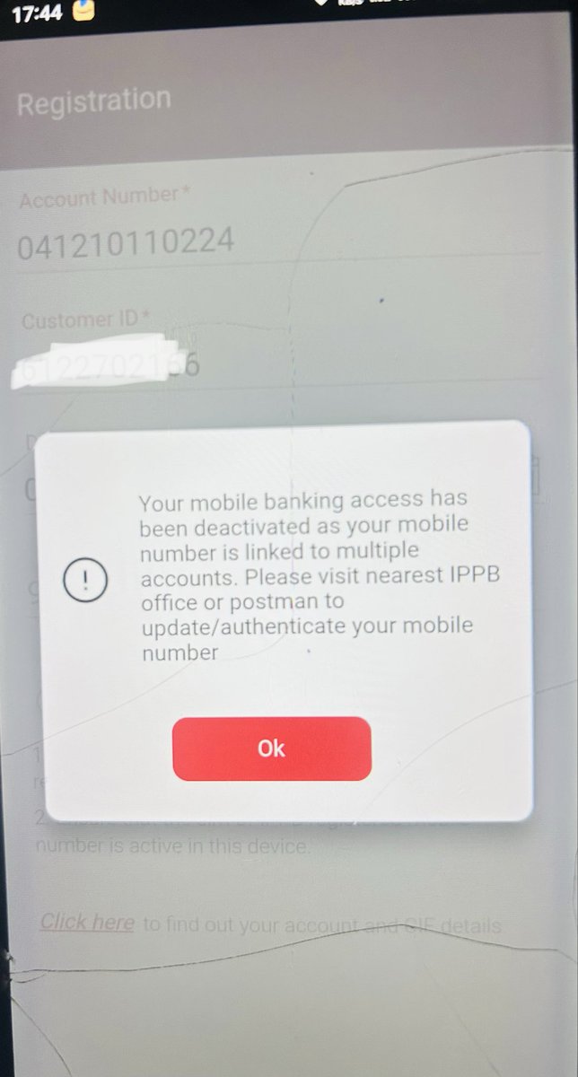 I visited the B.O  The staff checked in front of me — my account is active and linked with my same mobile number.

I have only recently changed my mobile number, yet mobile banking is still deactivated. 

Kindly resolve this issues mobile banking needs to be urgent 

<a href="/IPPBOnline/">India Post Payments Bank</a>
