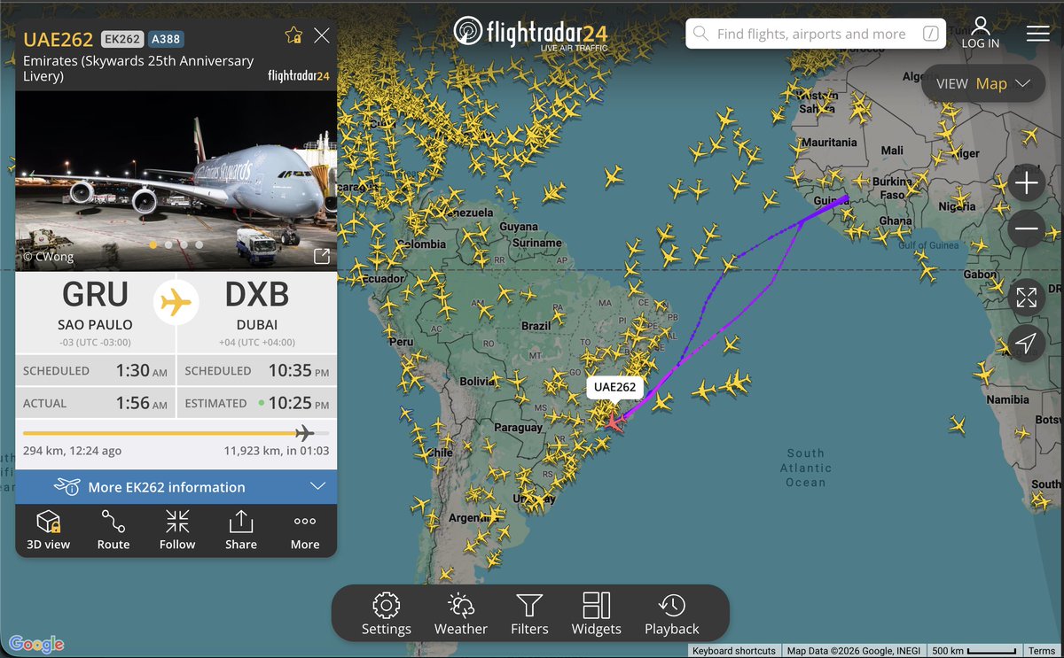 Imaginate tomarte un vuelo desde Sao Paulo a Dubai y a mitad del vuelo te digan que se pudrio en medio oriente y te tenes que volver.