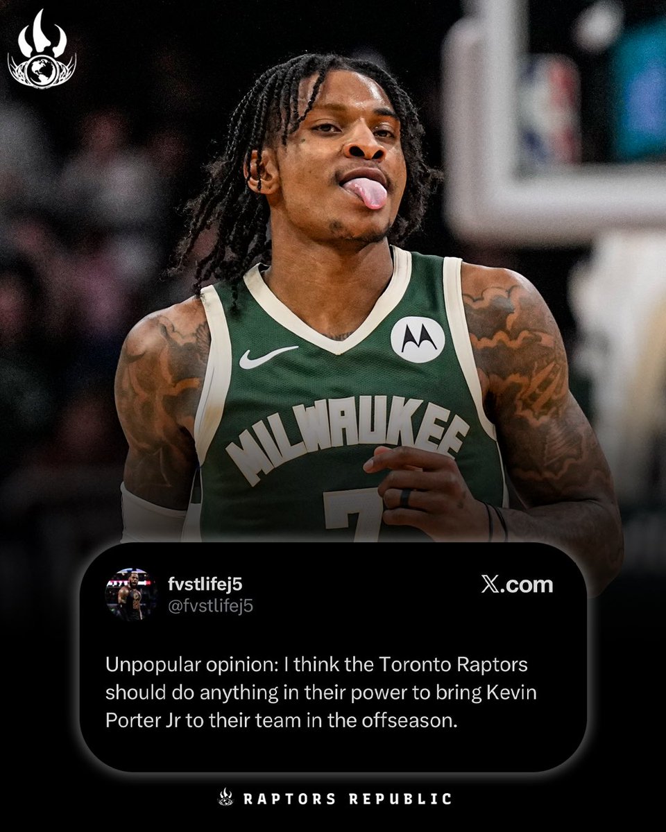 raptorsrepublic's tweet photo. Interesting take… would like like KPJ in Toronto?

#WeTheNorth

📸: Jeff Hanisch https://t.co/CtLv0CCgxq