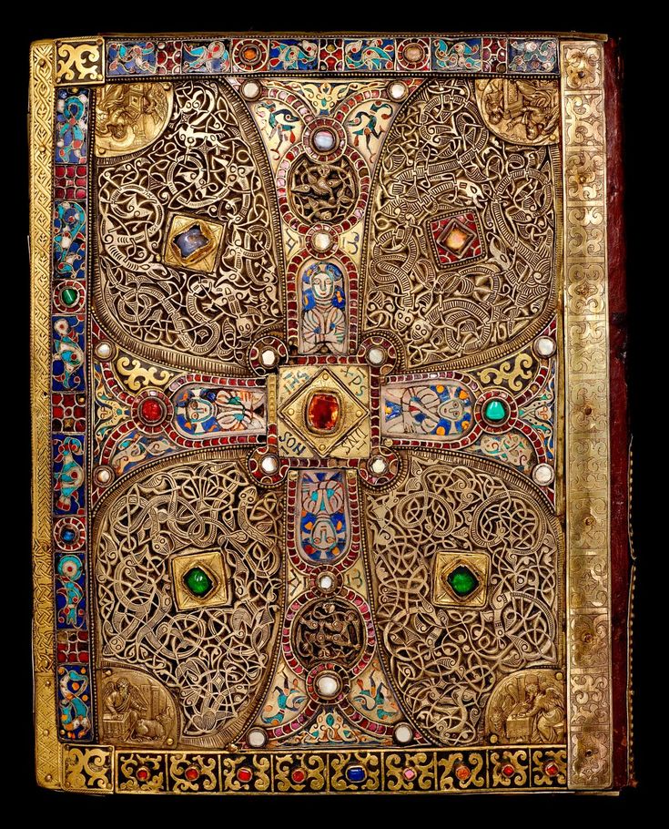 JamesFlavell1's tweet photo. Bejewelled Binding dating from the 
Medieval period, adorned with Ruby Garnets and Lapis Lazuli. Southern European possibly (?).  Absolutely stunning craftsmanship..#bookbinding #medieval https://t.co/dxltlE03KC