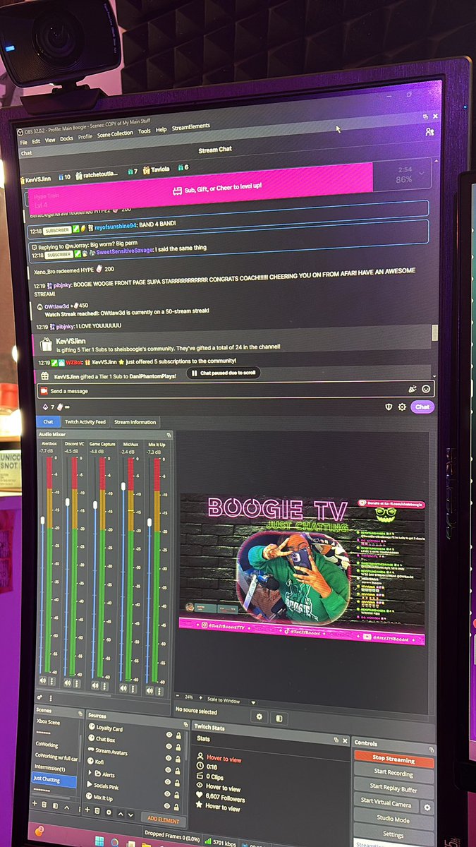 WE START THE 12 HOUR CELEBRATION NOW AND WE AT LEVEL 4 HYPE TRAINNNN 

Twitch.tv/sheisboogie