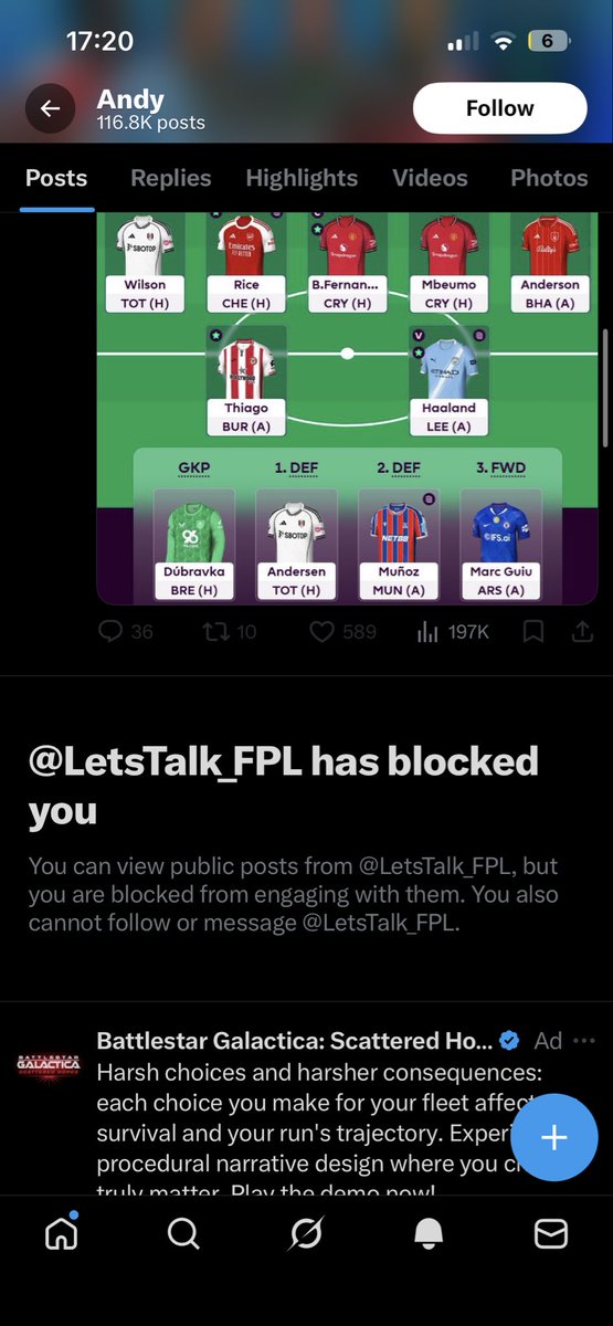 SamKingg_'s tweet photo. @de_cantk @Mike_Metz66 Andy blocked me😭😭 https://t.co/AjNoOPNeeP