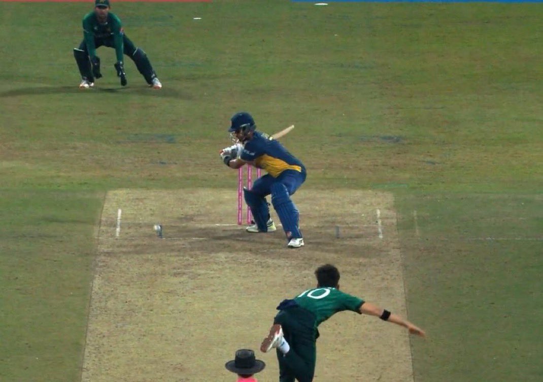 The last ball should have been called a wide. #PAKvSL #ICCMensT20WorldCup