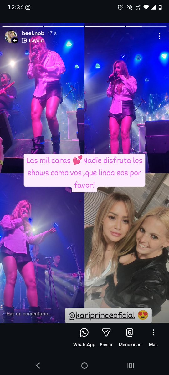 Vos y tus caras siempre ❤️ <a href="/kari_prince/">KARI ♡</a>  tremendo show, gracias una vez más !