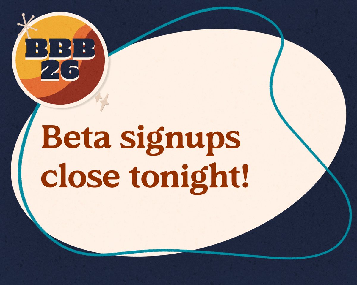 If you're still considering joining us as a beta, make sure to do that today before 8pm EST! All info here: linktr.ee/bandombigbang2…