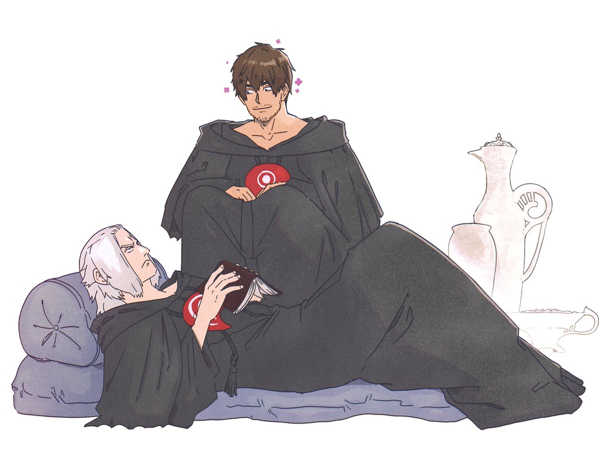 quillhare's tweet photo. puppy co-worker pesters you during a rare break from work #ffxiv #azemet #emetselch https://t.co/sbshJE8FLB
