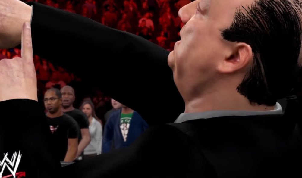 Jmessiah21_5's tweet image. #WWE2K15

Paul Heyman Ponytail…….

#WWE2K26 ain’t sheeeet
