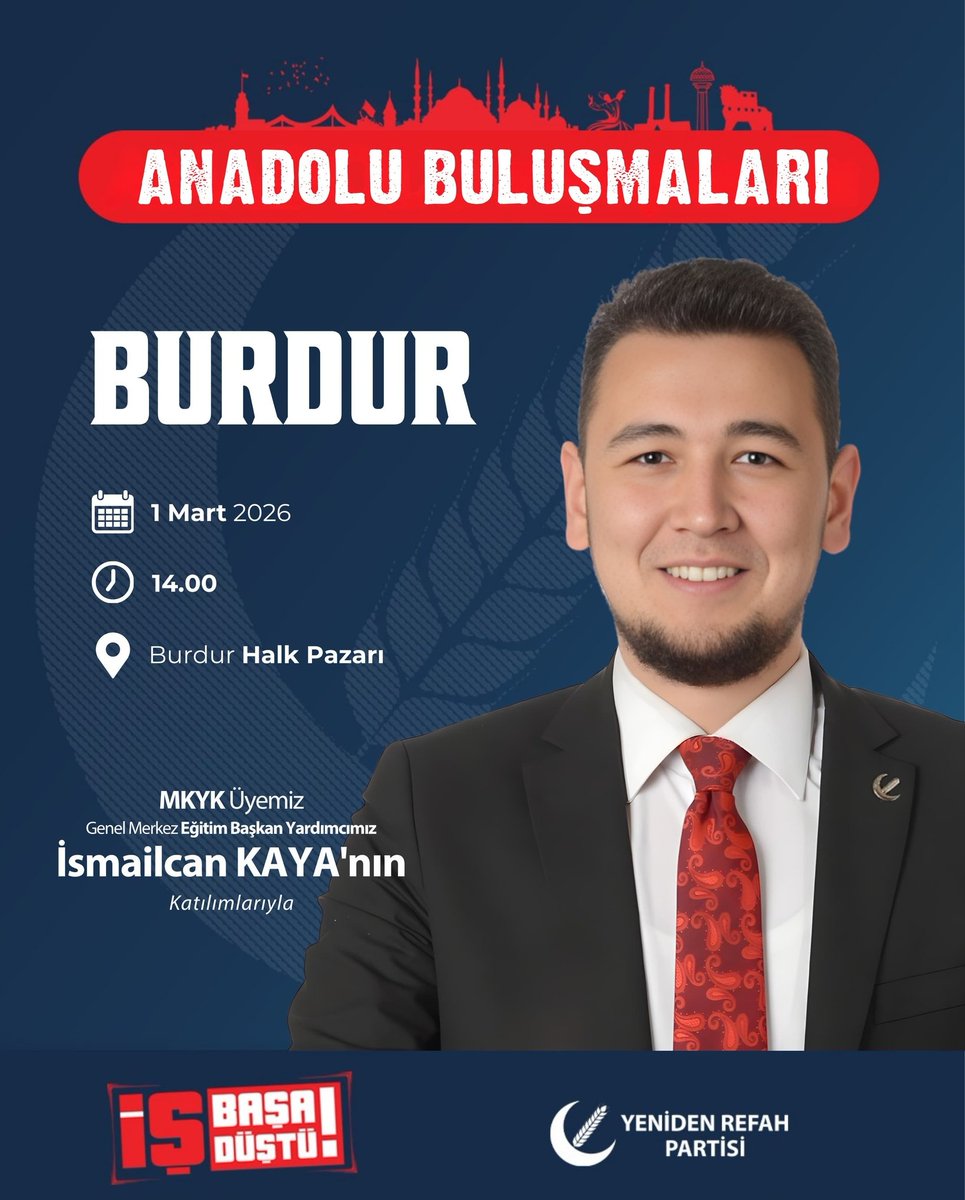 Yarın, esnaf ziyareti ve iftar programı için Burdur'dayız!