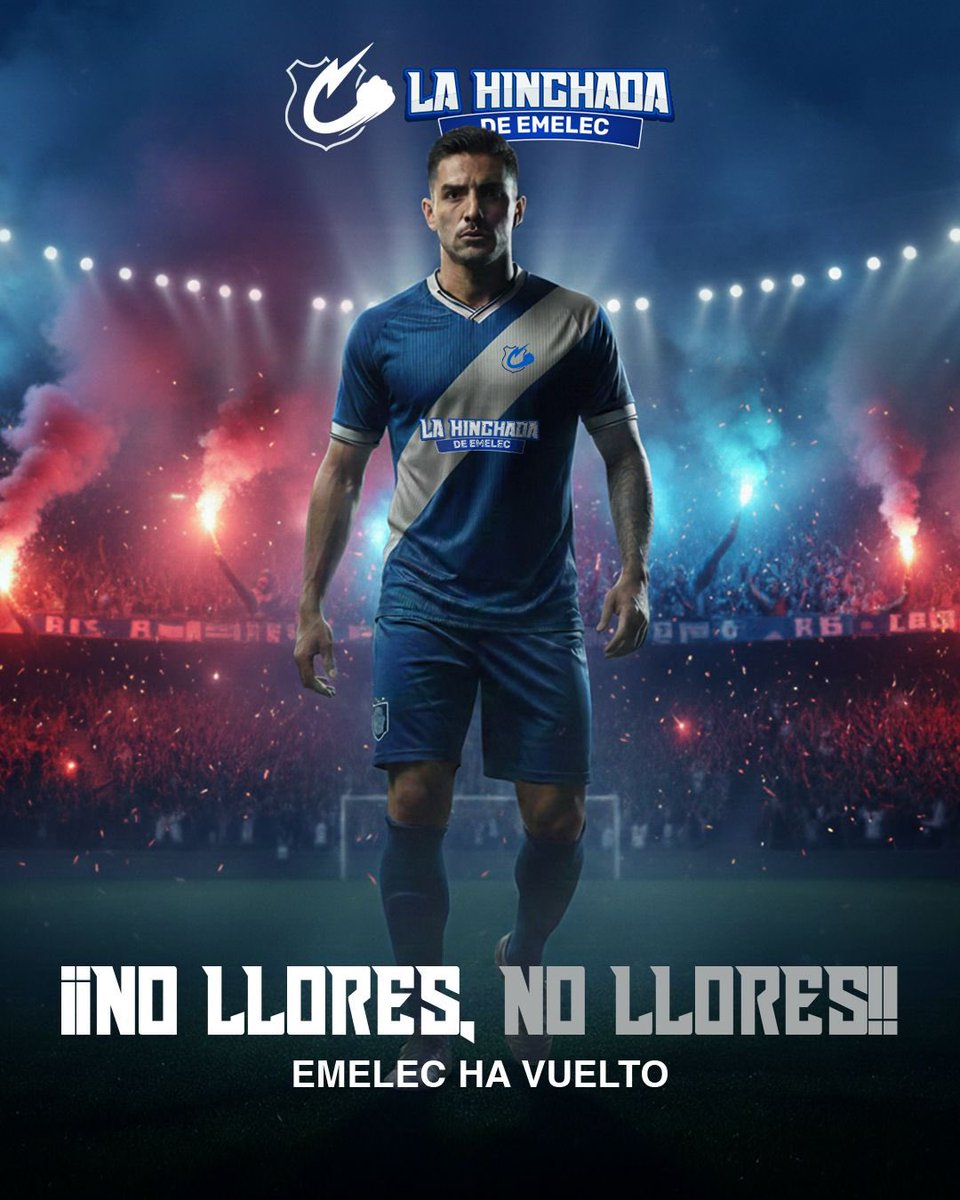 Hinchada_Emelec's tweet photo. 🔵HOY ESTAMOS DE FIESTA🔵

Después de una semana de llanto en todo el Ecuador, hoy #LaHinchadaDeEmelec está de vuelta!!

Esta campaña volveremos a estar con nuestro club. Nos vemos hoy en el Capwell 💪🏻 https://t.co/KbJUimUzpR