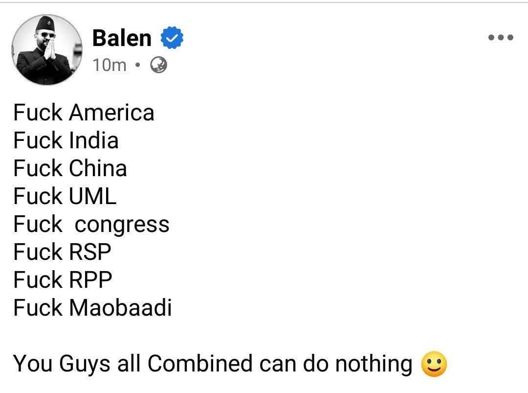 As the world heads towards a war
 I really need to know what is the foreign policy of this “future PM” and his party?
This is not a joke no more...