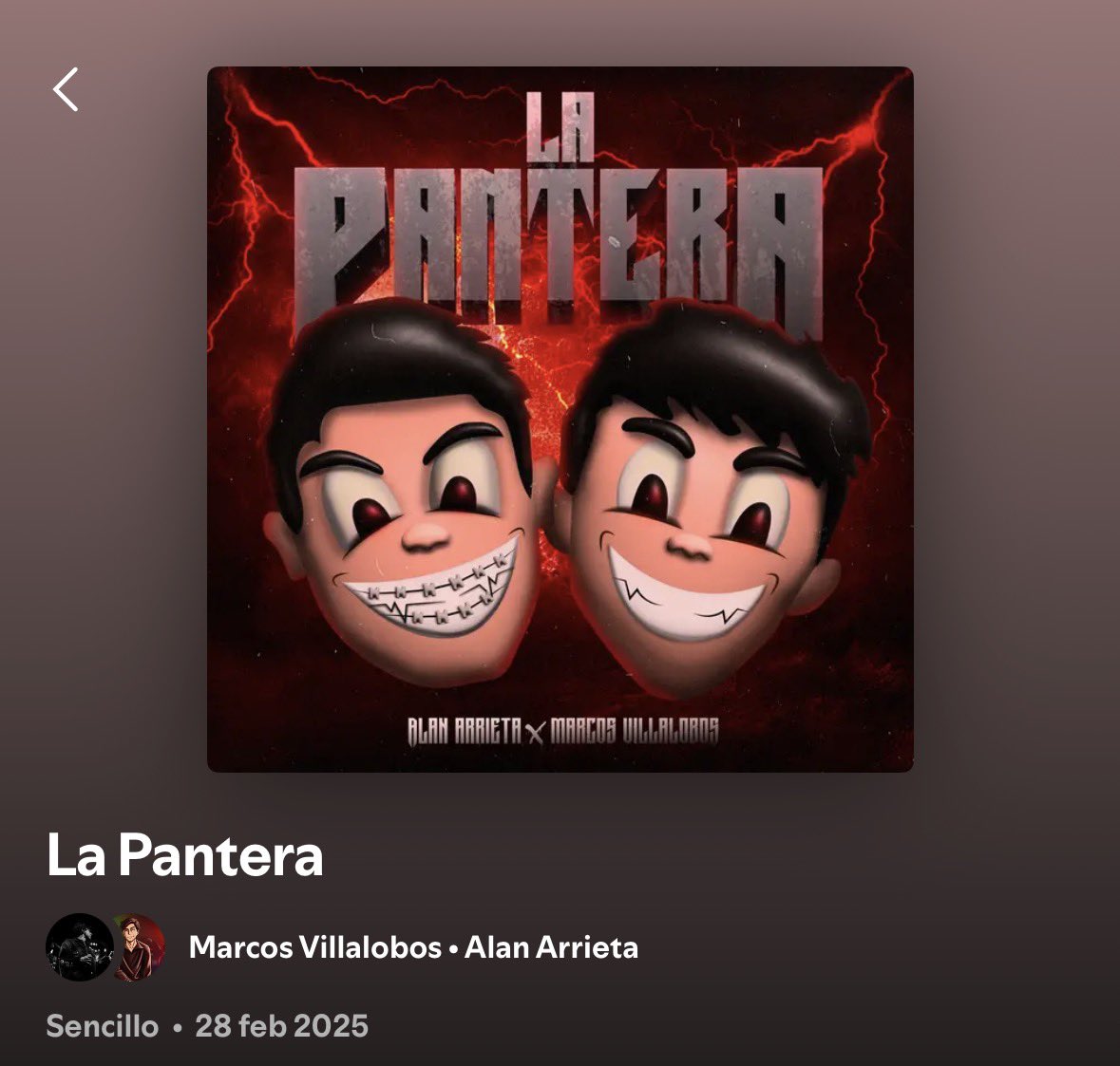 alanarrietanews's tweet photo. "La pantera" de Alan Arrieta y Marcos Villalobos cumple 01 año desde su fecha de lanzamiento en Spotify teniendo +152. MILLONES de reproducciones.

- La canción #1 en populares de los dos artistas y entrar al puesto #18 en Tops Songs México. https://t.co/7RfdKRgIFs