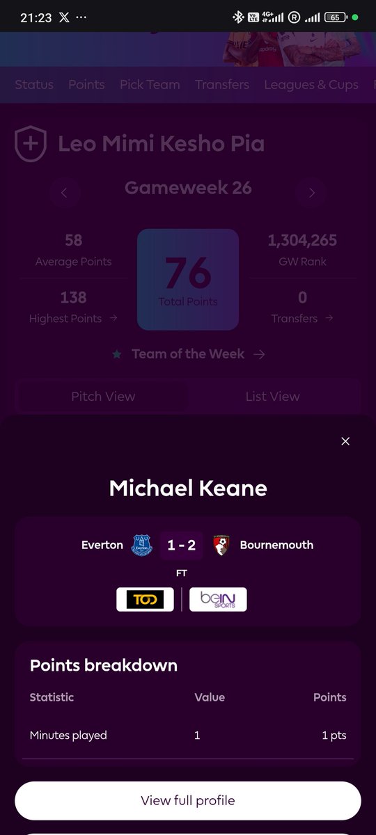 vick_sheezy's tweet photo. #FantasyFootball #FPLCommunity @Everton @SkySportsPL what is the need for him playing then https://t.co/zAIPRZIFl1