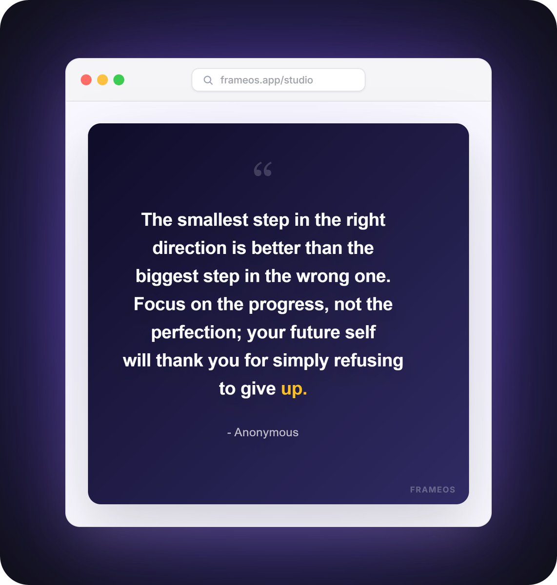 kartik_singhhh's tweet image. Posting quotes on X without visuals = low reach.
Try it free: frameos.kartikdev.me

So I built FrameOS.

Paste your content.
Pick a premium template.
Auto-format.
Download.
Post.
Boom.💥 Clean aesthetic content in seconds.
#buildinpublic
#indiehackers
#creatortools