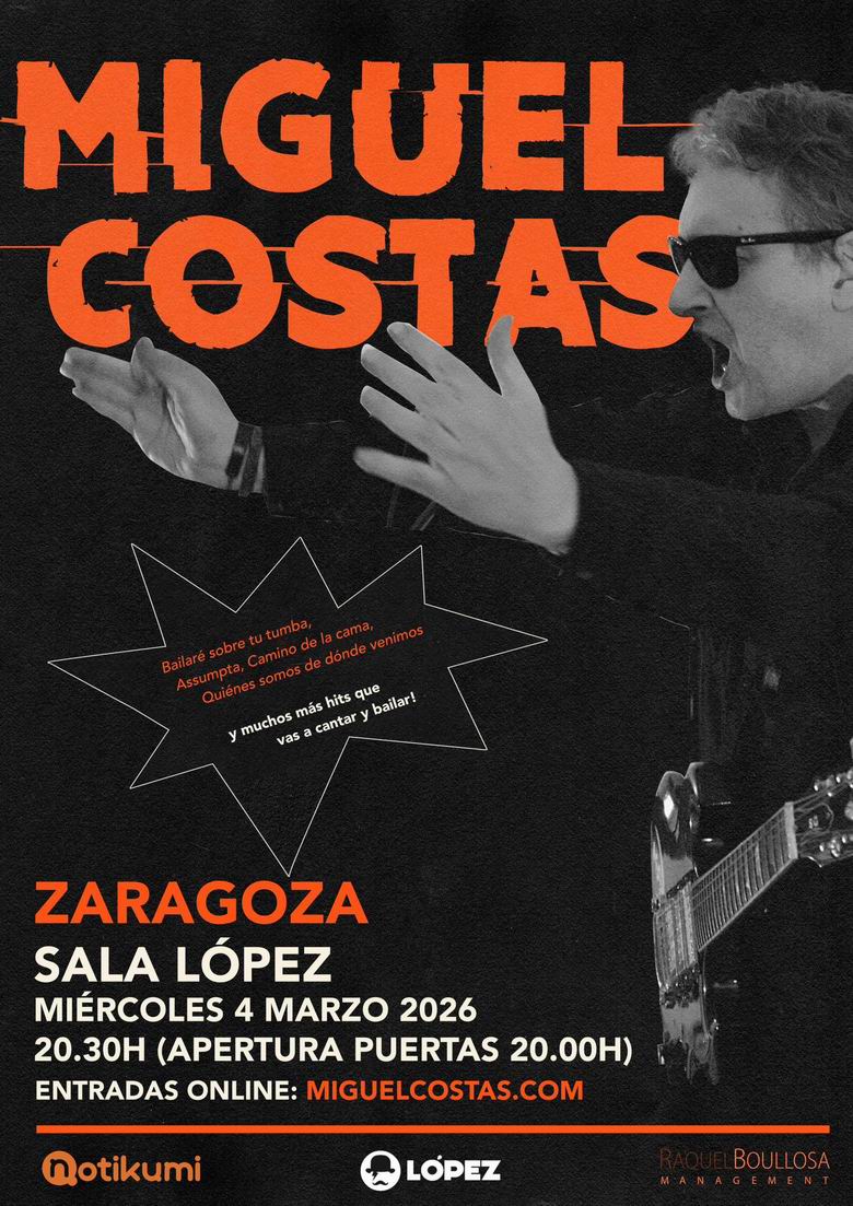 Miguel Costas actuará el 4 de marzo en Zaragoza - rockcircus.net/miguel-costas-…