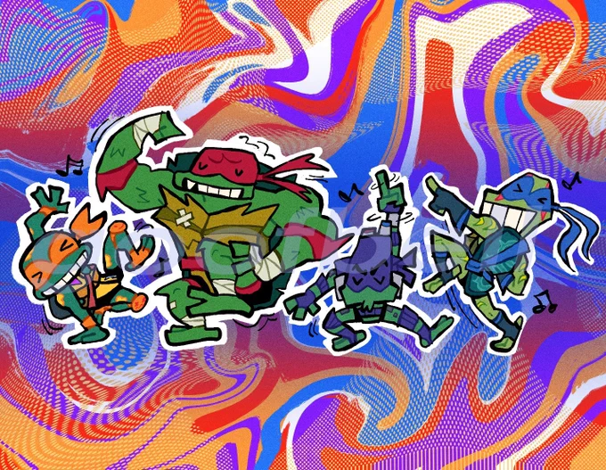 been feeling a little artistically... stunted? lately? so I'm gonna be reposting some work I've done to remind myself that i know how to draw. Some tmnt to start!