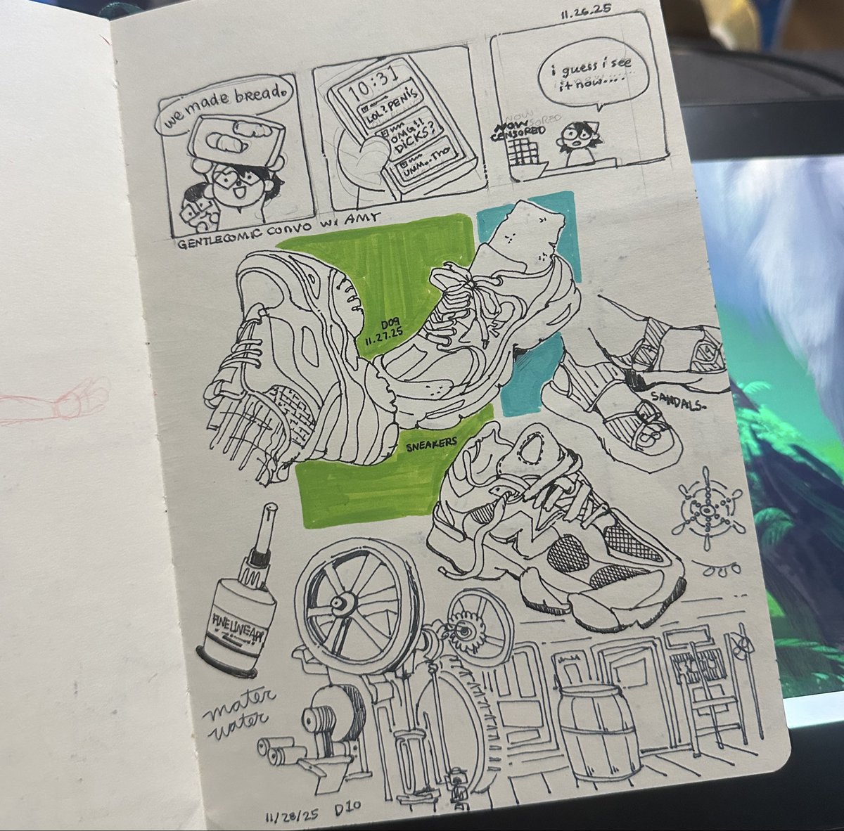 some pages over the holiday, lots of random bits