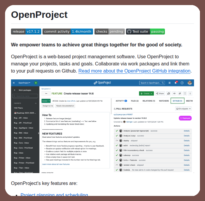 tom_doerr's tweet photo. Project management software with GitHub integration

https://t.co/VS5PSwcsLK https://t.co/YU5y6jCsgM
