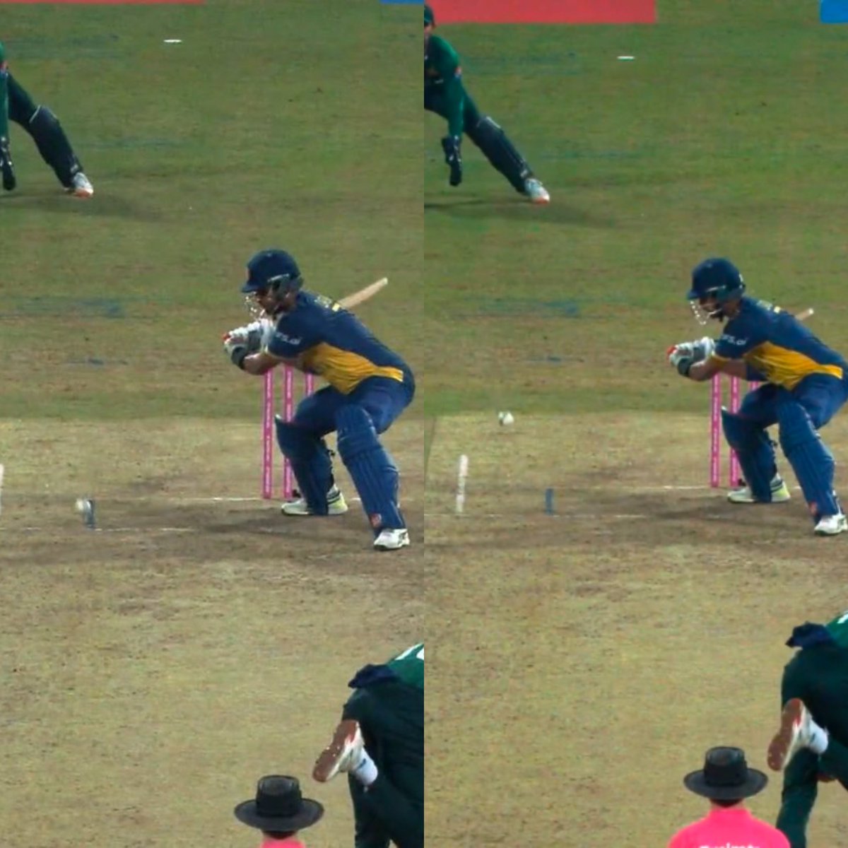 How can umpire not consider this as wide. It's clearly out of blue line.

#fixing #wide #SLvPAK #PAKvSL #T20WorldCup2026 #Iran #Tehran #Afridi #Sahin