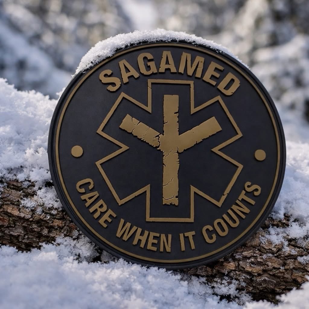 Sagamedofficial's tweet photo. Our patches have arrived ❄️ Aren’t they something? 🤩

Forged for the North. Care When It Counts.

#Sagamed #MoralePatch #TCCC #NordicReliability #CareWhenItCounts https://t.co/cdajF7PPkp
