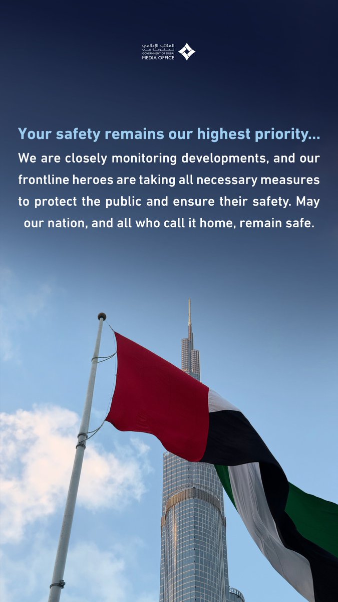 Your safety remains our highest priority…  

We are closely monitoring developments, and our frontline heroes are taking all necessary measures to protect the public and ensure their safety. 

May our nation, and all who call it home, remain safe.