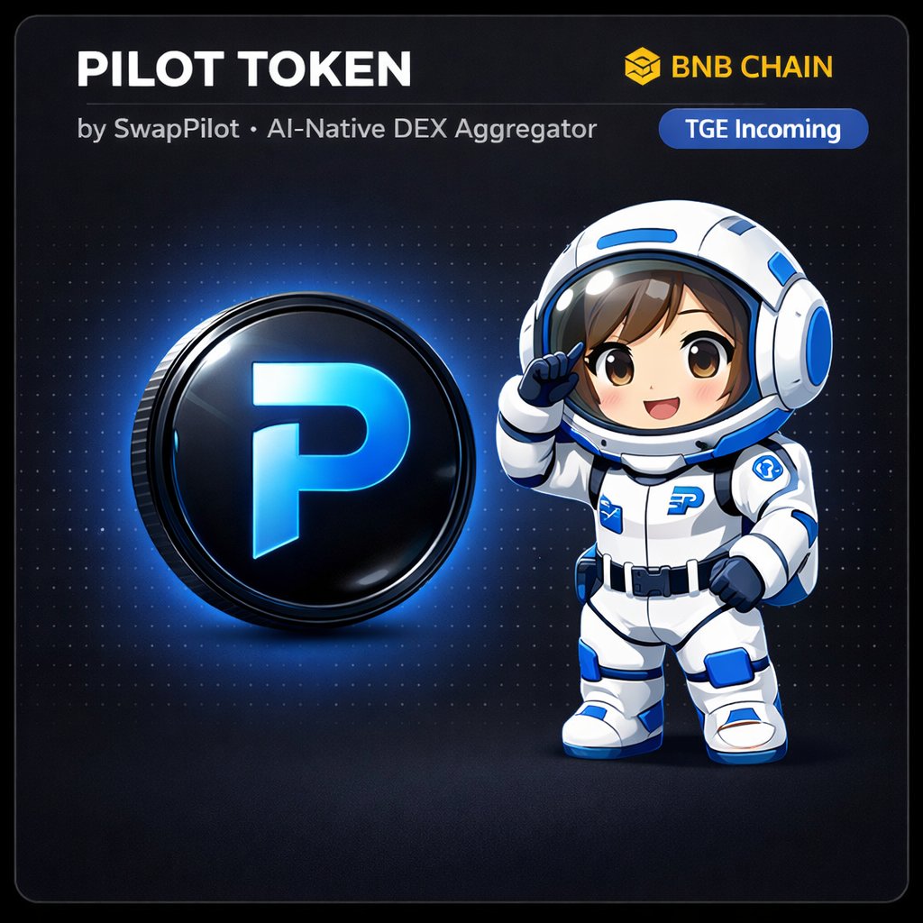 Introducing $PILOT Token.

Supply :            1,000,000,000
FDV :                  TBD
Listing price :  TBD
Date :                 TBD

Only 11.8% circulating at TGE.
0% team tokens at launch.
15% of protocol fees → Buyback &amp; Burn 🔥

The token powering SwapPilot on BNB Chain.