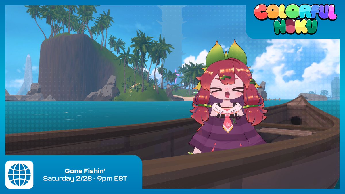 Y'know what that means-

The next #ColorfulNuku meet happens later today! We'll be exploring with seeing what lies in the full release of FISH and the new MameFriends hub world! #イサナイ