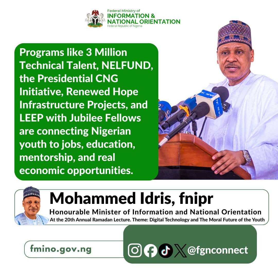 fgnconnect's tweet image. #FGNConnect #MohammedIdris #DigitalFuture #YouthDevelopment #RenewedHope