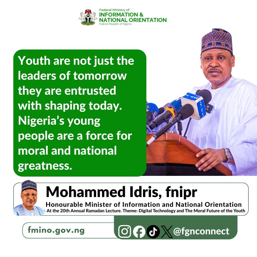 fgnconnect's tweet image. #FGNConnect #MohammedIdris #DigitalFuture #YouthDevelopment #RenewedHope
