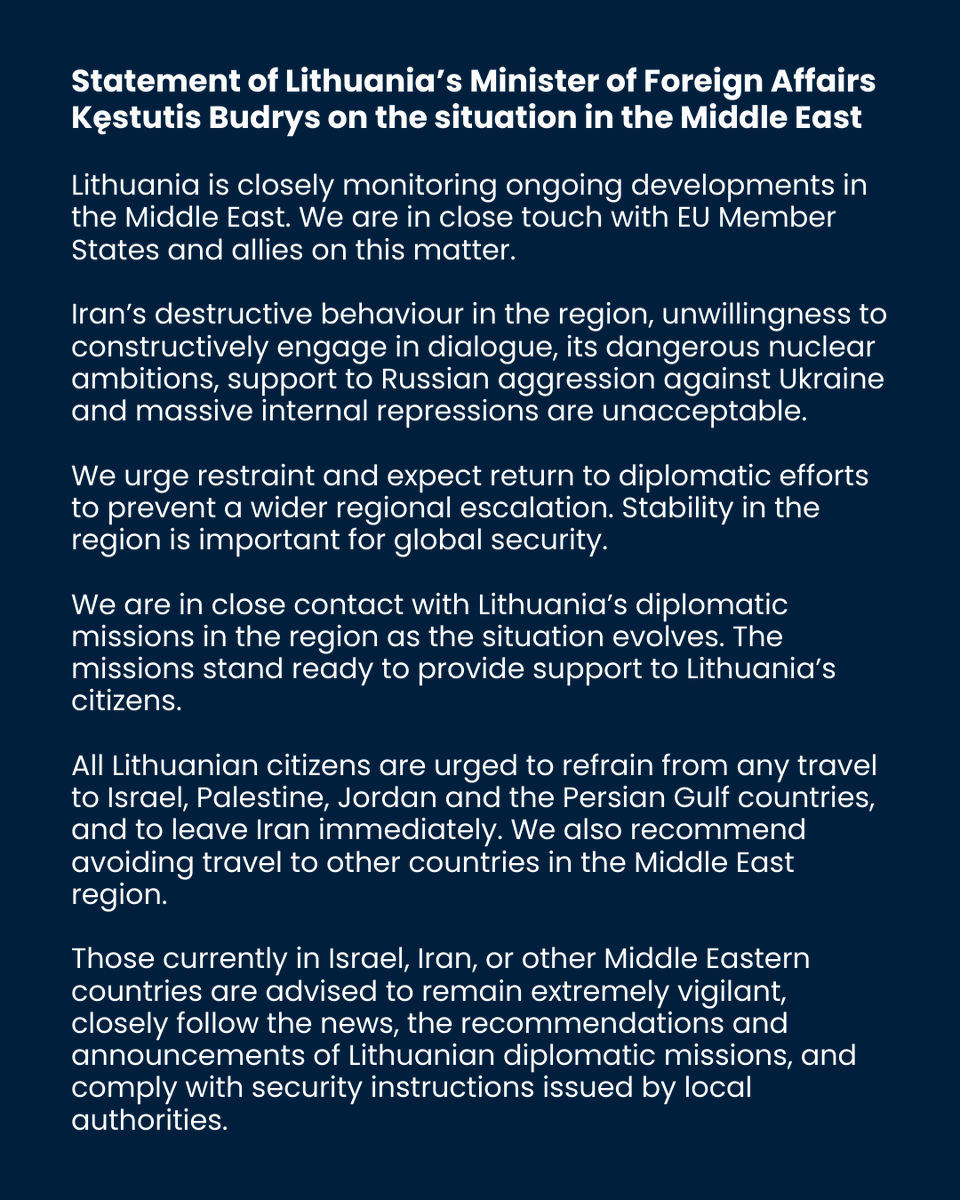 Lithuania MFA 🇱🇹 | #StandWithUkraine tweet media