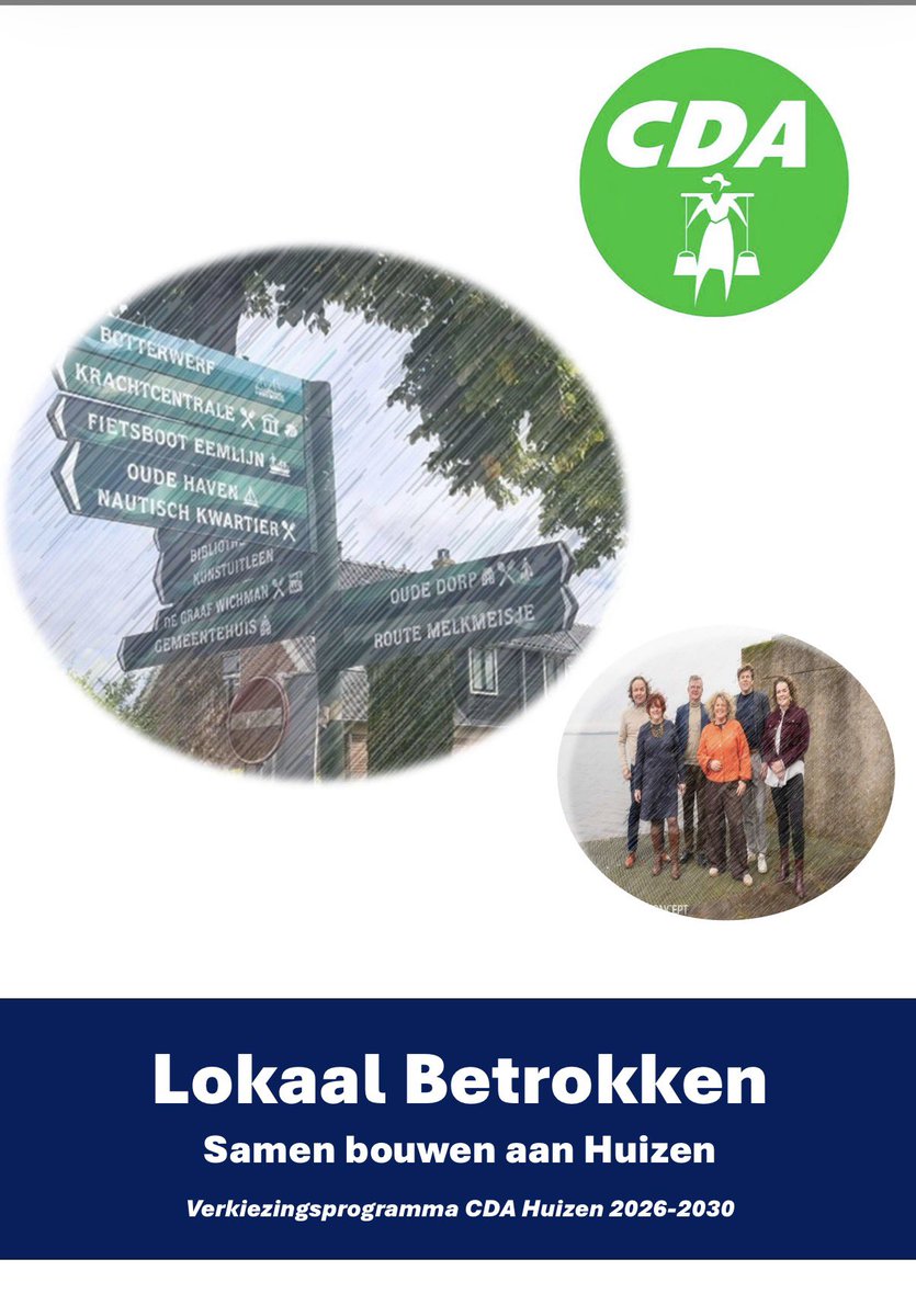 Met trots presenteert CDA Huizen ons verkiezingsprogramma 2026-2030. Hierin staan onze beloften voor de komende vier jaar. Het programma is de uitkomst van vele gesprekken die CDA Huizen de afgelopen jaren heeft gevoerd met inwoners, verenigingen
d2vs36cx04qmpo.cloudfront.net/images/huizen/…