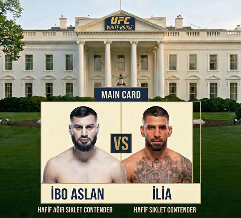 beyaz saray kartında;

- Islam yok 
- Conor yok
- Khamzat yok 
- Jones yok
- Shavkat yok
- Strickland yok

ana maç ibo aslan vs ilia olsun en azından tek keyfimiz bu olur.