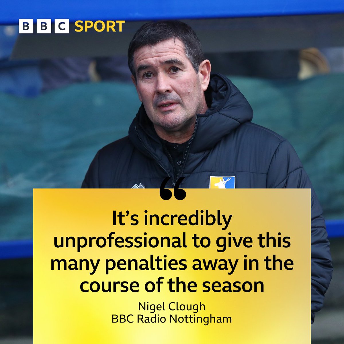 BBCRNS's tweet image. Nigel Clough gave his thoughts on #stags' 2-2 draw to Wimbledon today.

🔗You can listen to the full interview with Dave Bracegirdle here: bbc.co.uk/programmes/p0n…

Pic: Dan Westwell