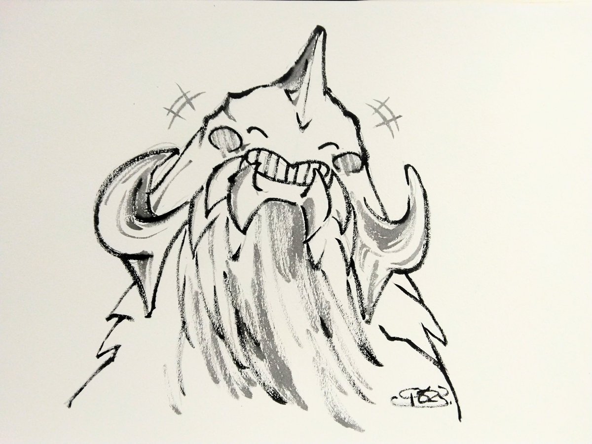 満点笑顔なアルシュベルドにしか見えなかったよ。
#モンハンワイルズ
#アルシュベルド
#落書き