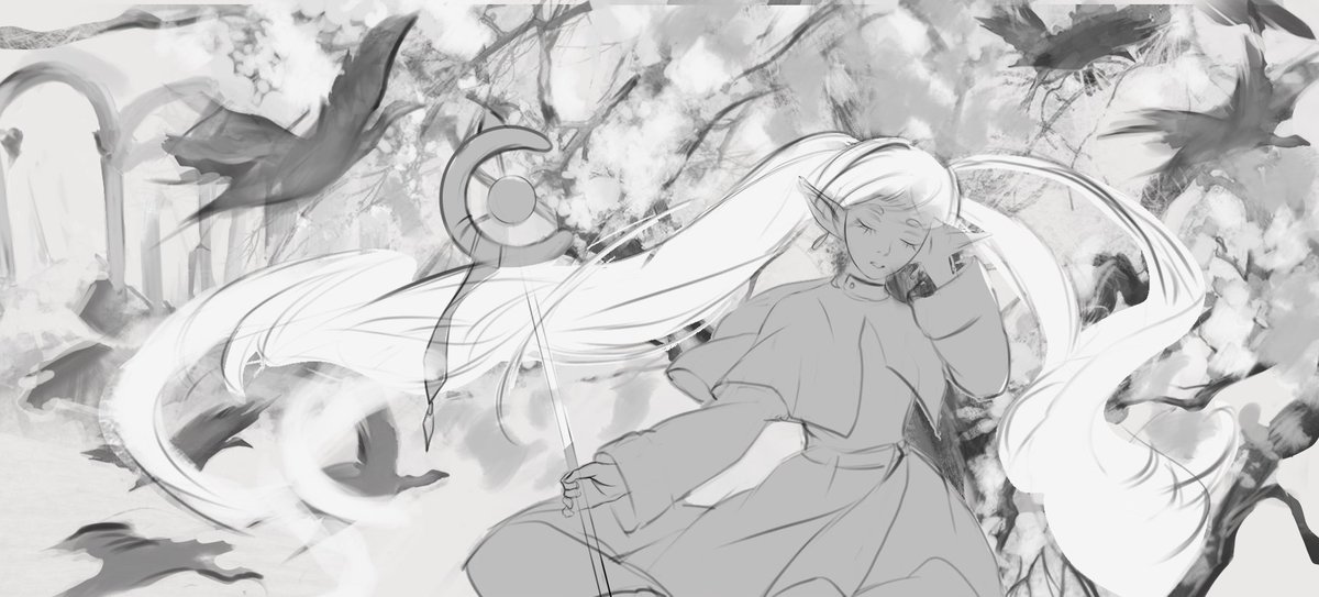 phroggie555's tweet photo. WIP

#葬送のフリーレン #sousounofrieren #FrierenBeyondJourneysEnd #friren
#fanart #digitalfanart https://t.co/YEqdrXYsRe