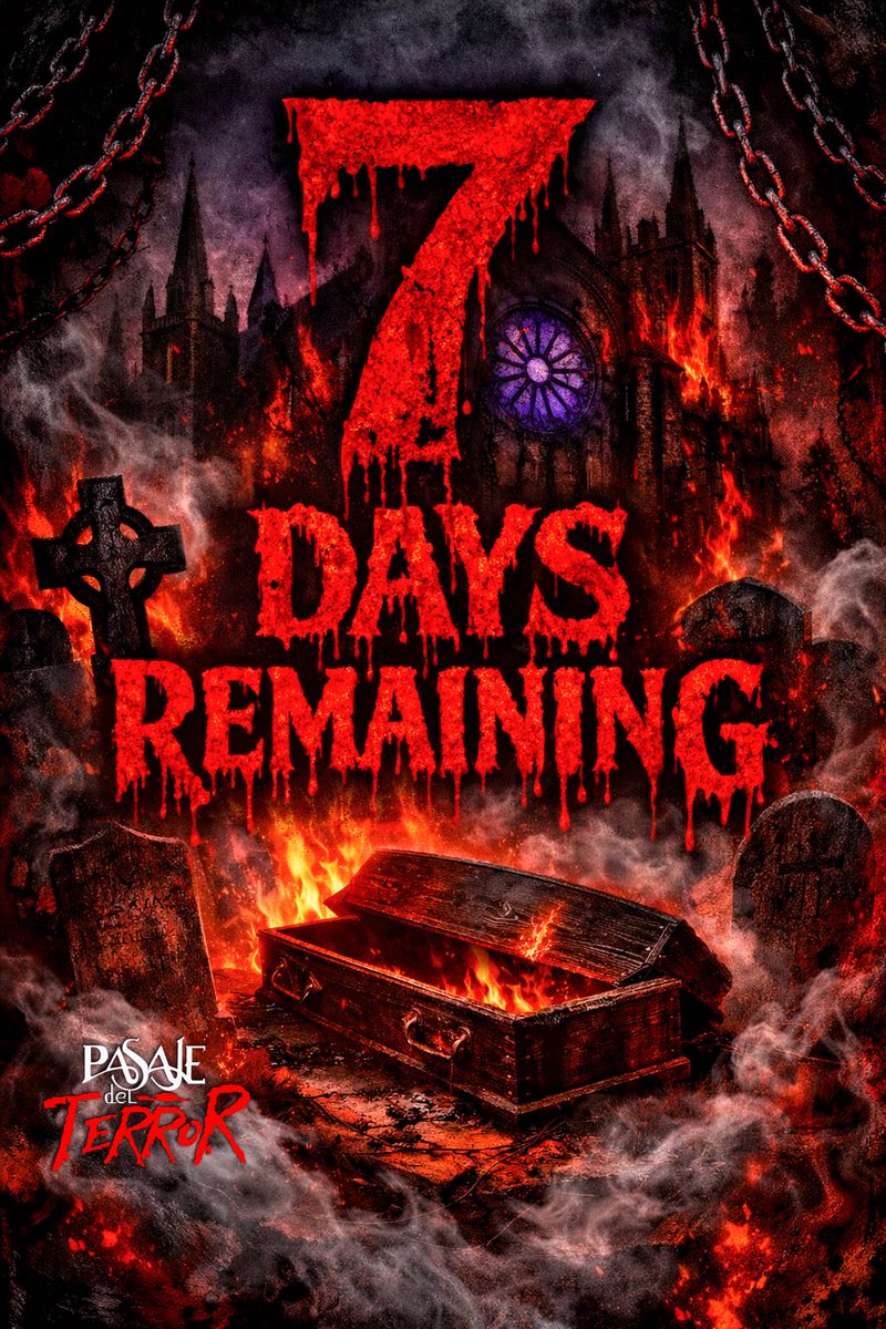 Only 7 days until our doors open for you. 
Brave us &amp; see if you can make it out the other side. 
Tickets available as always from the link in our bio. 
#horror #live #acting #pasajedelterror #fear