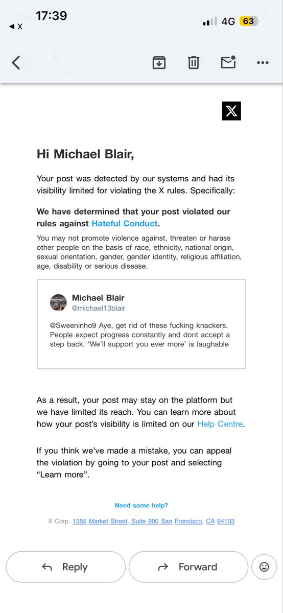 Michael Blair tweet media