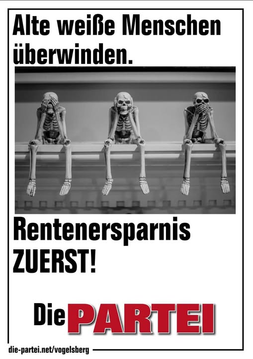 PARTEI_VB's tweet photo. https://t.co/lHzqCVzuVo , https://t.co/esNeiMOLSV 

Medizinische Versorgung gefährdet?
Abwarten!
Wählt Die PARTEI - Hoffnung stirbt zuletzt.
#kommunalpolitikmachtspass #kommunalwahlen2026 #fckafd #grokoharam #vogelsbergkreis #vogelperspektive #vogelsberg #Kreistagswahl2026 https://t.co/WlZabMJOUx