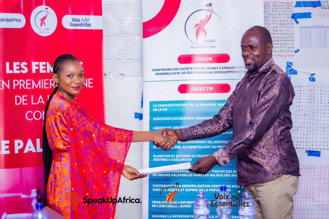 JeunesEnAction2's tweet photo. Dans le cadre de la mise en œuvre des activités du projet VE-Palu RDC, appuyé par @SpeakUpAfrica1 , nous avons organisé, le 27 février 2026, une session de plaidoyer à l’intention de l’ECZS de la Zone de santé de la N’Sele.
La rencontre s’est clôturée par un acte d’engagement
1/2 https://t.co/DMwfD76fVO