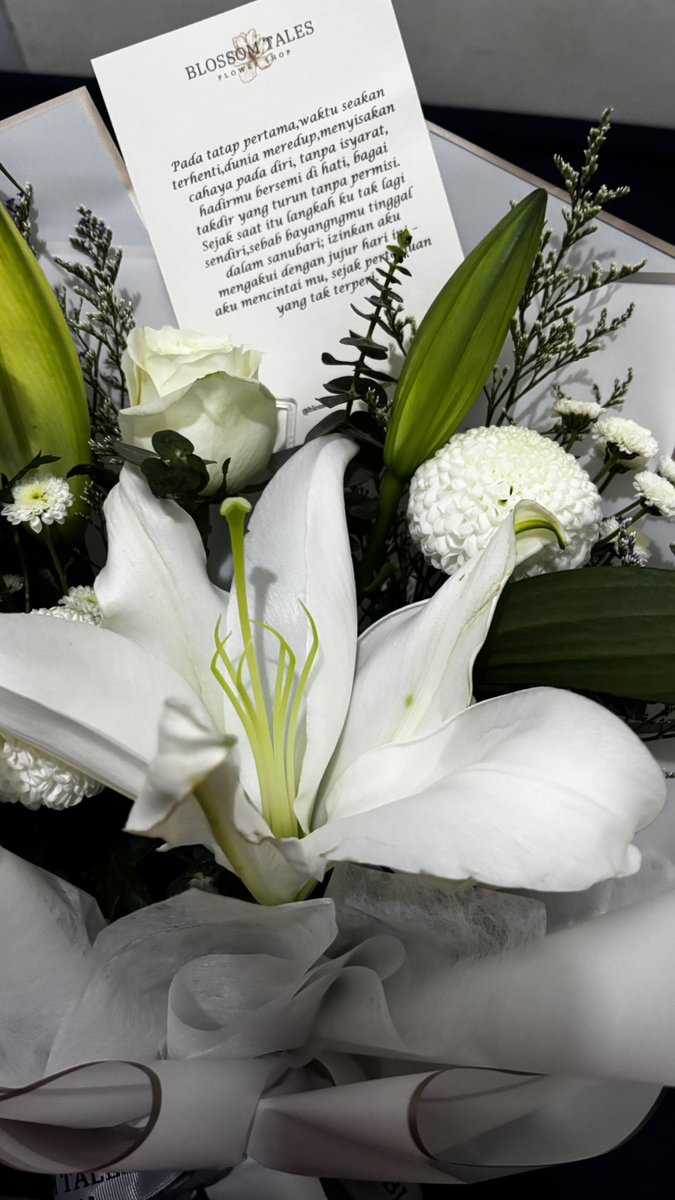 I got my first flowers, and it’s the first time he’s ever given flowers to a girl. 

How lucky we are to share this first together