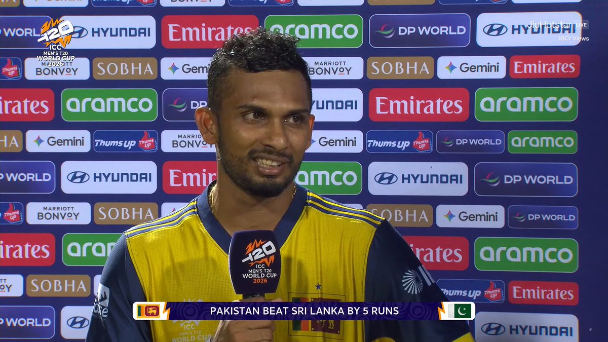 दासुन शनाका ने मैच के बाद अपने बयान के लिए सभी श्रीलंकाई प्रशंसकों से माफी मांगी।
सम्मान ✅✅ 
#PAKvsSL #SLvsPAK #PAKvSL