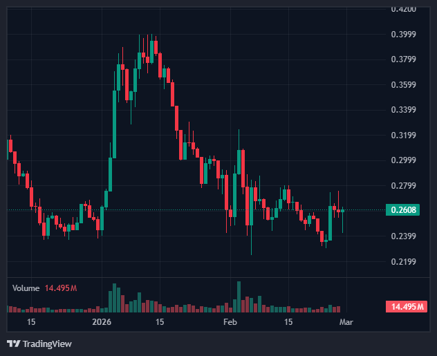altcoinpediax's tweet image. #Stacks ($STX)
$STX is priced at $0.2608, showing a "hidden bullish divergence" on the daily chart even as it tracks Bitcoin’s struggle for support. With Fireblocks-integrated Stacks assets gaining institutional traction as a primary BTC-beta play, the setup for a recovery