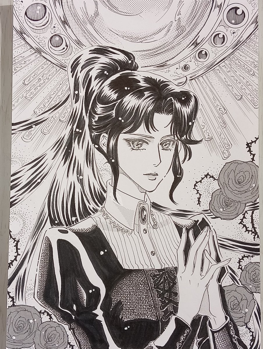 モノクロイラスト