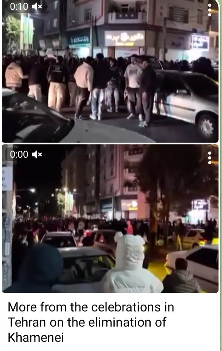 MariaSpoelma's tweet photo. @mariekehoogwout @wierdduk Ondertussen, in Iran zelf, viert het volk feest wegens de dood v Khamenei en vele van de leiders om hem heen... https://t.co/eKtyDzgVJk
