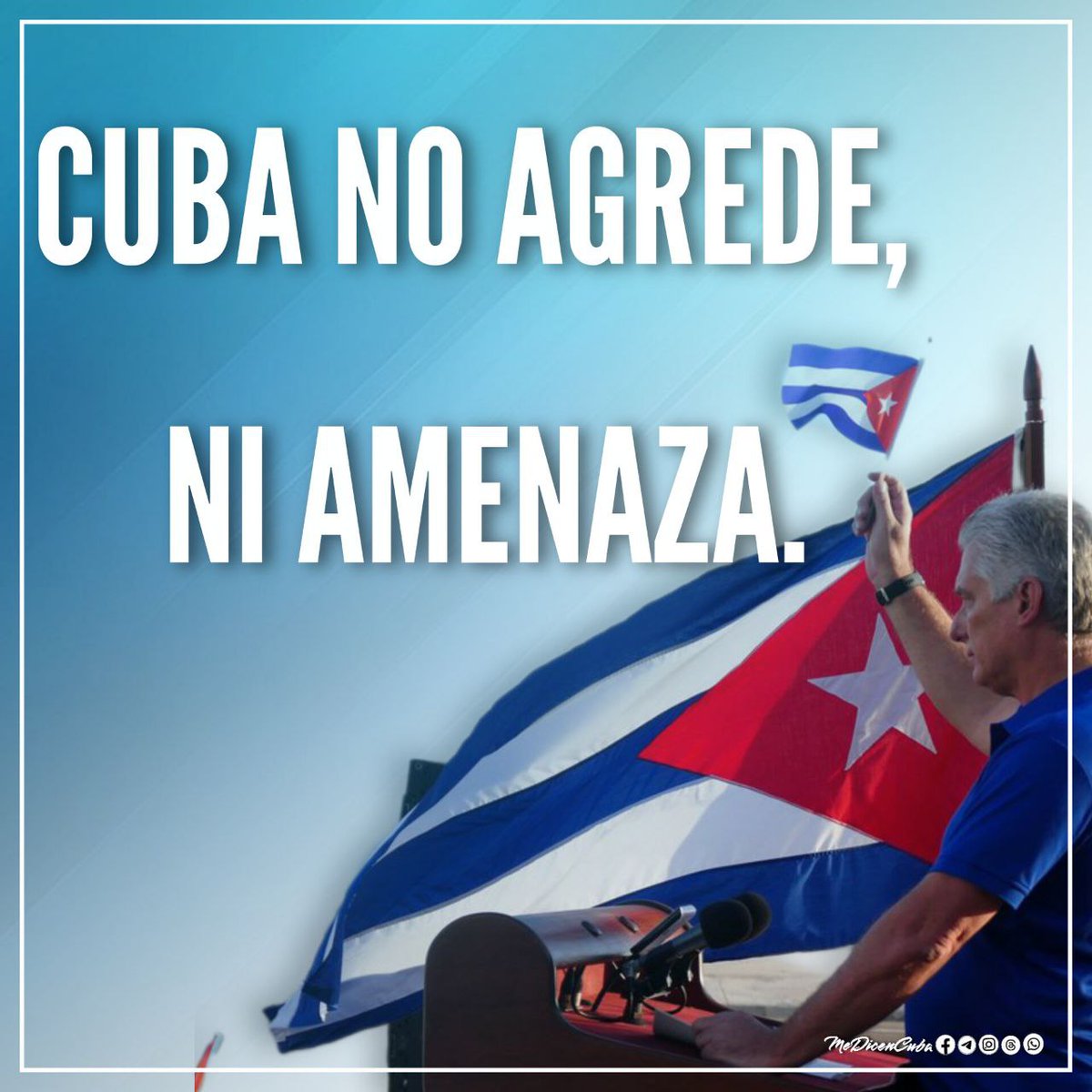 <a href="/YaquedeCuba/">Yaquelin</a> <a href="/0Toblerone82904/">Toblerone 2.0</a> <a href="/PartidoPCC/">Partido Comunista de Cuba</a> <a href="/DefendiendoCuba/">Defendiendo Cuba</a> <a href="/DrRobertoMOjeda/">Dr. Roberto Morales Ojeda</a> <a href="/BYuniaky/">Yuniasky Crespo Baquero.</a> <a href="/AriagnaPavonG/">☭Ariagna Pavón Guerrero🌻❤️🇨🇺</a> <a href="/LuisMorlote/">Luis Morlote Rivas</a> <a href="/Vicente73977721/">Vicente Leal 🇨🇺🇵🇸🇧🇷🇻🇪🇳🇮</a> <a href="/DiazCanelB/">Miguel Díaz-Canel Bermúdez</a> <a href="/cafemartiano/">❤️Café Martiano 🇨🇺</a> Q' conste 👇 👇 👇 👇 
#Cuba no agrede, ni amenaza, pero se defiende 🇨🇺 ♥️ 💪